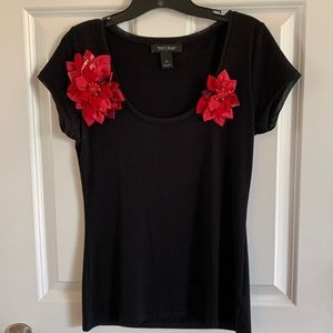 White House Black Market Flower Top
